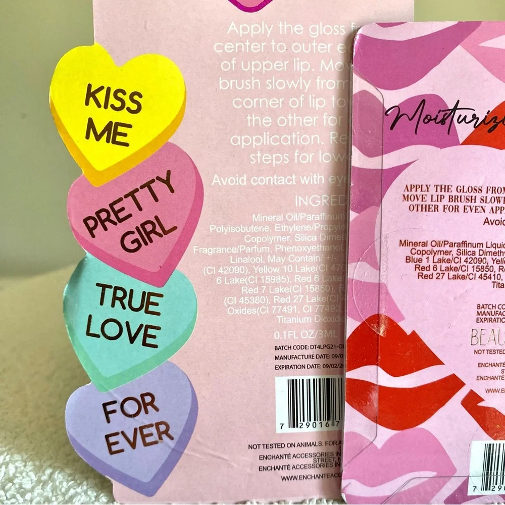 5/$25 Beauty Intuition 2pc set Strawberry Lip Gloss and nourishing